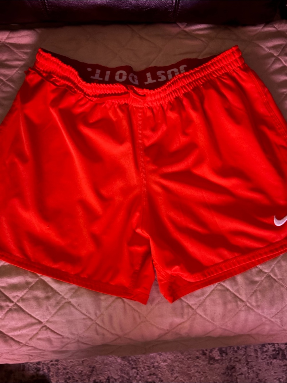 Nike Women's orange Athletic Shorts